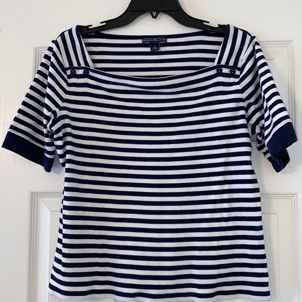 “American Living” Short Sleeves Casual Top